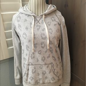 Old Navy Leopard Sweatshirt with Hood - M